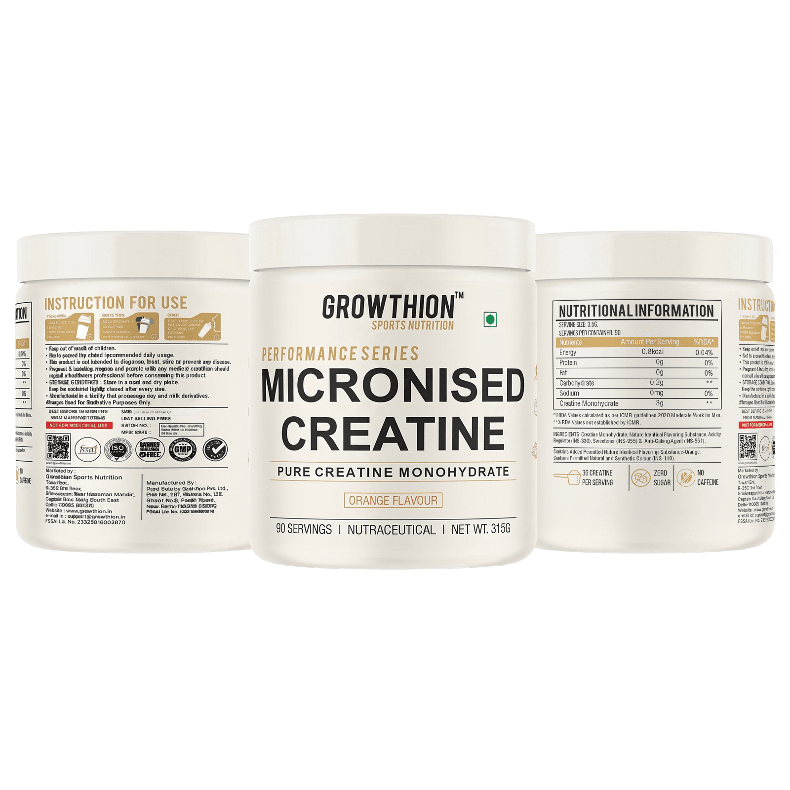 Growthion Micronized Creatine supplement
